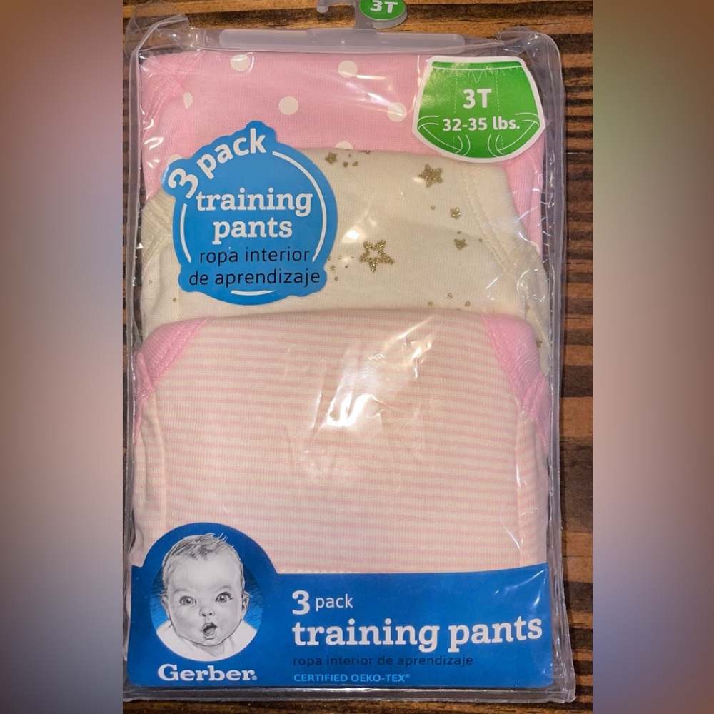 Gerber, 3 pack training pants, 3T